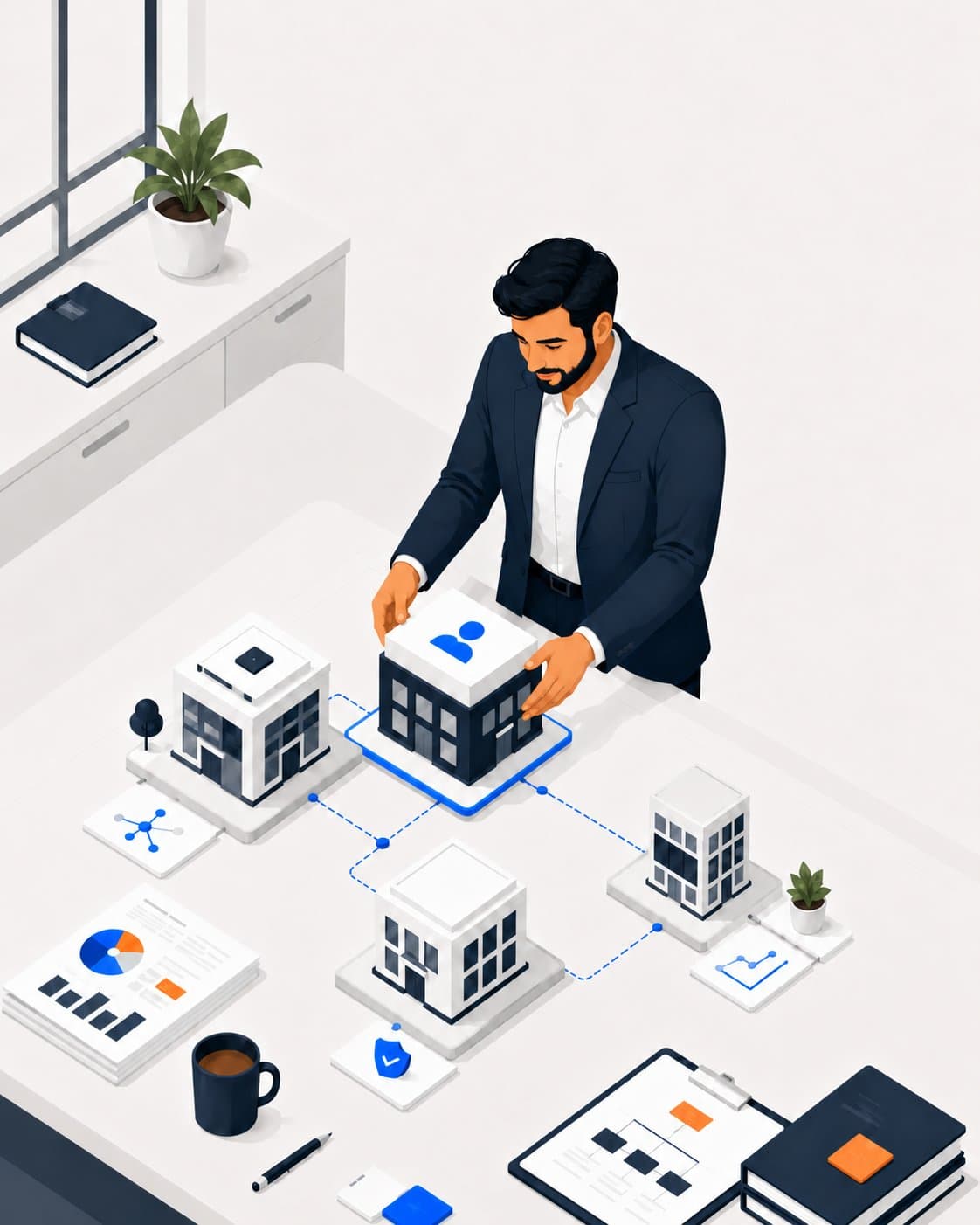 Business owner reviewing corporate tax planning options with an accountant